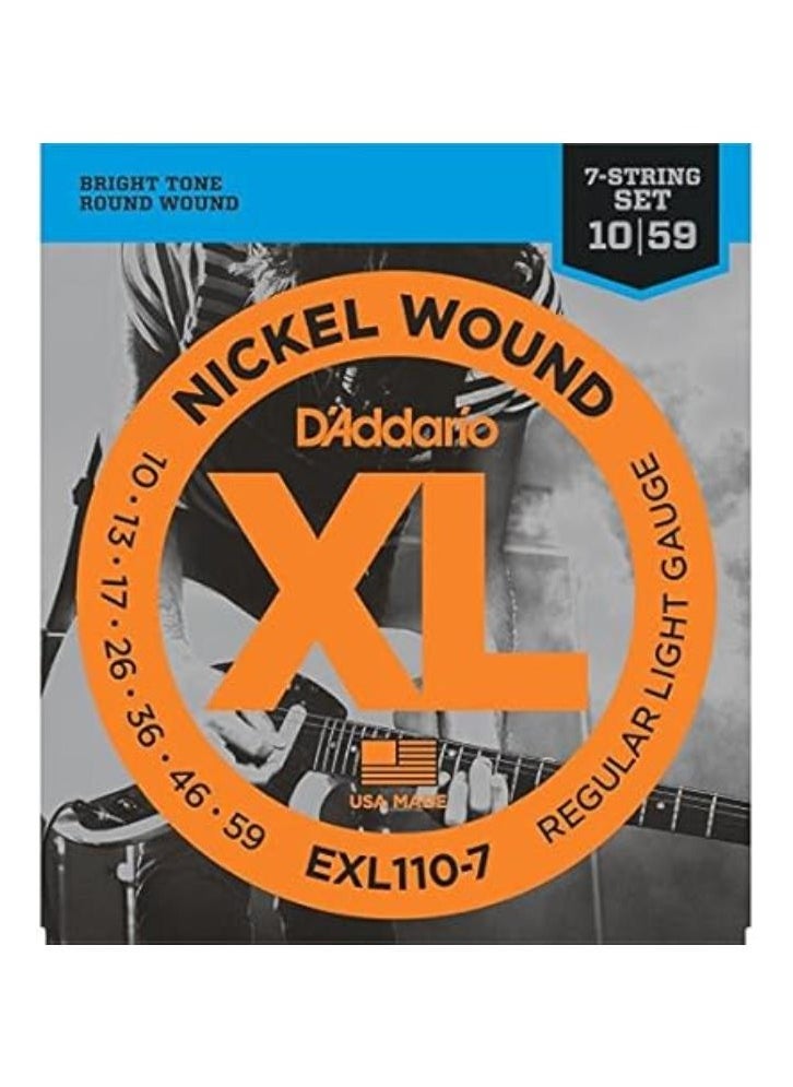 D'Addario D'Addario EXL110 Nickel Wound Electric String Set - Regular Light (10-46) (EXL110-7) 