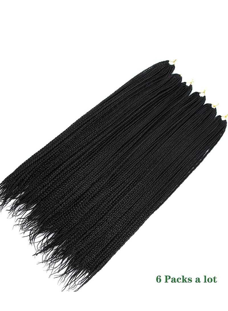 SYOSI Crochet Box Braids Hair Pre Looped Long Synthetic Braiding Extensions 30 Inch  - Image 4