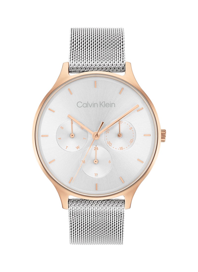 CALVIN KLEIN ساعة يد أنالوج دائرية مقاومة للماء مع ستانلس ستيل 25200106  - Image 2