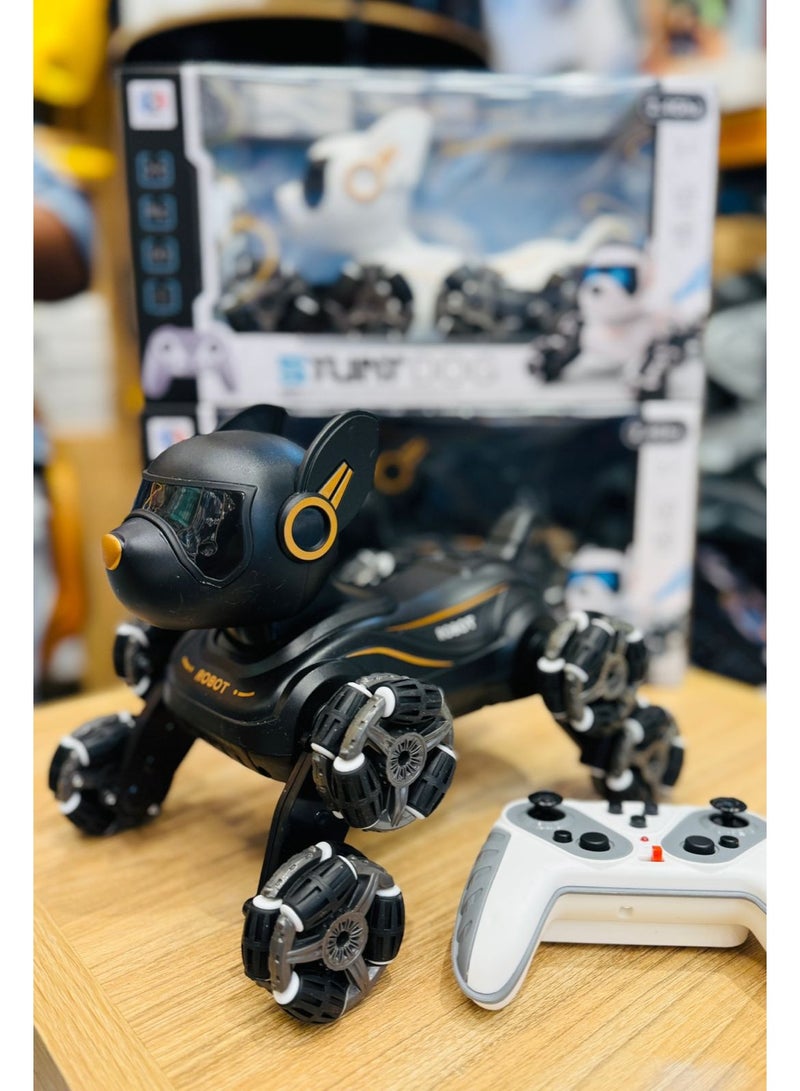 8 Wheel Stunt Dog 2.4G Remote Control Intelligent Robot dog, RC Swing Arm Climbing Vehicle with Lights & Spray Effects | Kids Gift Toy (Ages 3+) - Image 4