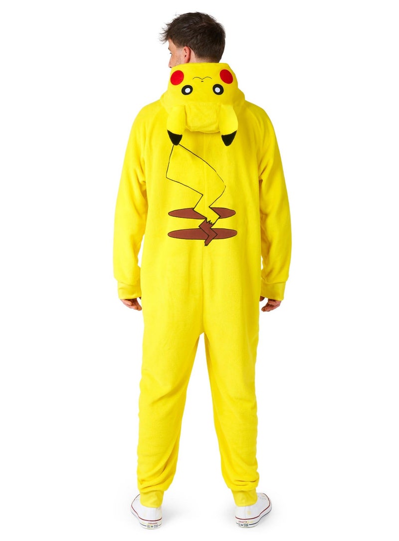 Opposuits Adult Unisex Pikachu Onesie - Pokémon One-piece Pajamas - Loose Fit - Including Pockets - Yellow - Image 2