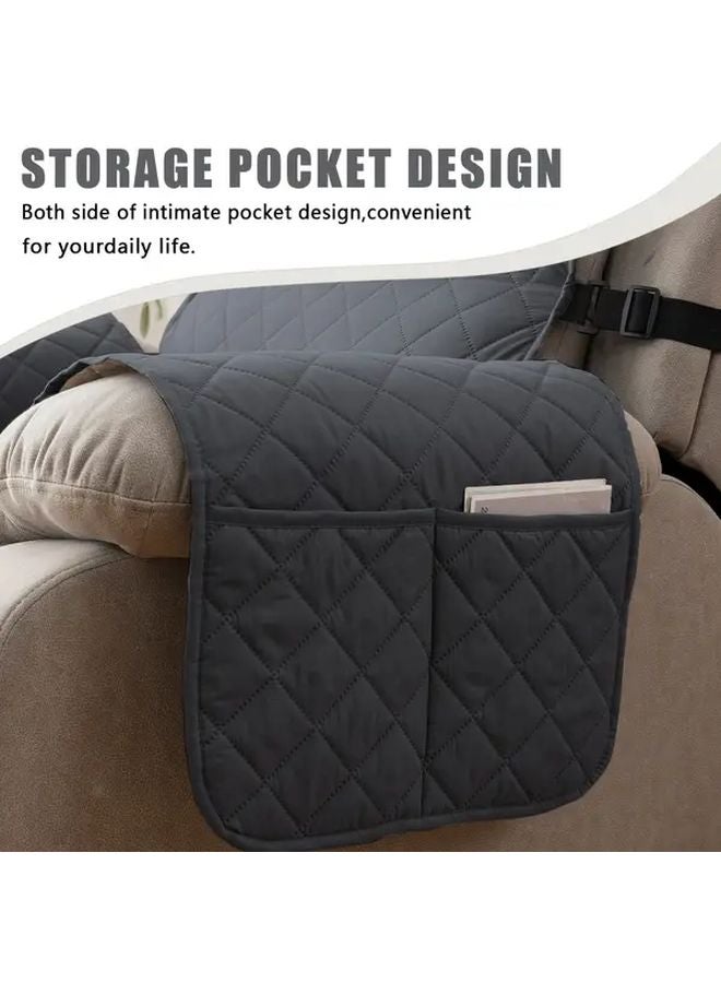 Burgundy Single Sofa Cover Pet Friendly Machine Washable Elastic Fit Modern Decor - Image 5