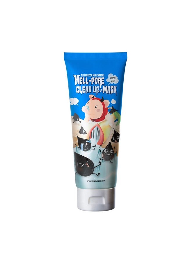 Elizavecca Elizavecca Milky Piggy Hell Pore Clean Up Mask 100ml/3.38 fl.oz. - Peel Off Mask, Charcoal Pore Strips, Pore Cleansing, Removes Dead Skin Cells, Removes Skin wastes, Pore Contraction  - Image 1