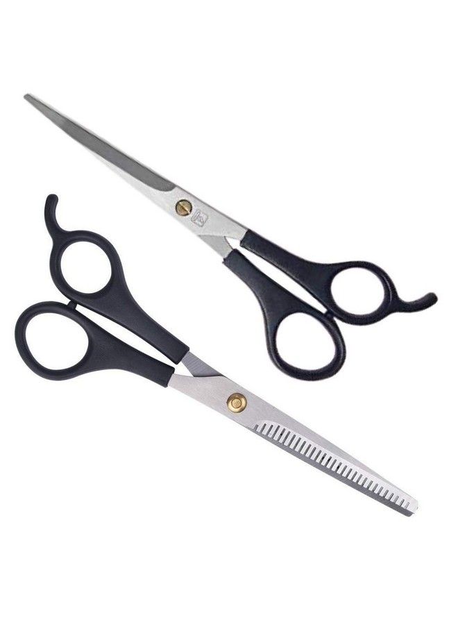 Foreign Holics Stainless Steel Thinning Hair Cutting Scissor Smooth And Comfortable 6.5 Inch (Set Of 2) - Image 1