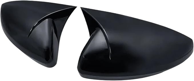 ABS Side Mirror Cover Caps Bright Black For VW Polo MK5 6R 6C 2009 2017 - Image 1