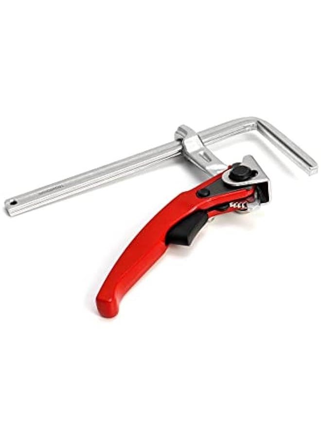 Arabest - Ratcheting Table Clamp, 2 Pack Quick Release Bar Clamp with 6-5/16 Capacity and 2-5/16 Throat Depth for Sanding, Cutting - Image 1