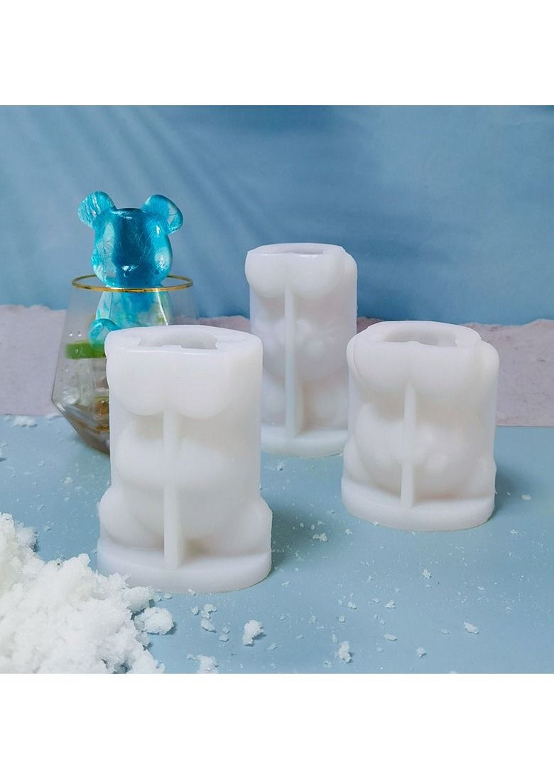 Arabest - Bear And Rabbit Ice Molds 3 Pack, Ice Cube Trays Mold to Make Lovely 3D DIY Drink Ice Coffee Juice - Image 1