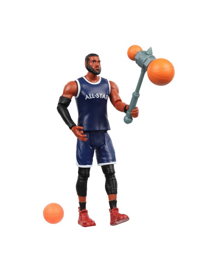 Oonies - Space Jam: A New Legacy - Baller Action Figure - 5" Lebron James With Acme B-Ball Blocker - Image 1