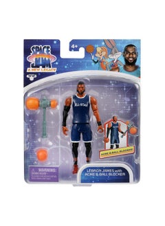 Oonies Space Jam: A New Legacy - Baller Action Figure - 5" Lebron James With Acme B-Ball Blocker  - Image 2