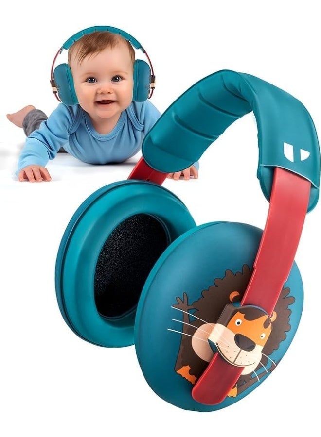 Vanderfields Baby Ear Protection Toddler - Baby Ear Muffs Noise Protection Infant - Friendly Lion - 21dB NRR