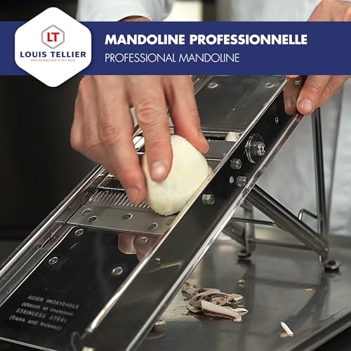 Louis Tellier Bron Coucke Stainless Steel Bron Mandolin Slicer Without Pusher 215030 Gray, Without Hand Guard - Image 4