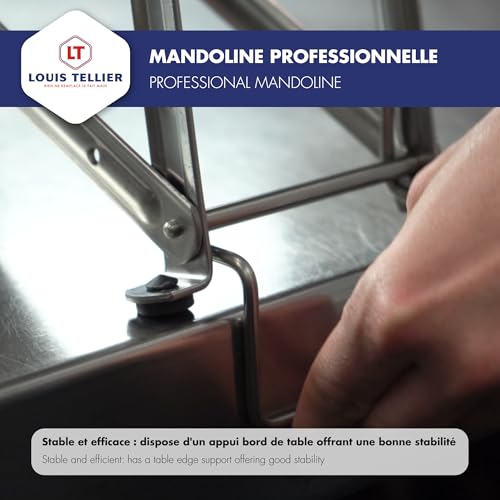 Louis Tellier Bron Coucke Stainless Steel Bron Mandolin Slicer Without Pusher 215030 Gray, Without Hand Guard - Image 5