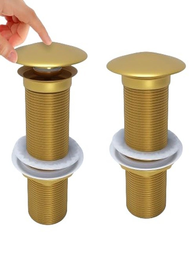 JAGGER JAG132 Brass Stainless Steel Wash Basin Waste Popup Sink Coupling with Full Thread Glossy Finish Corrosion Resistant For Home/Office/Bathroom ([ 5" INCH ], GOLD, 1) - Image 2