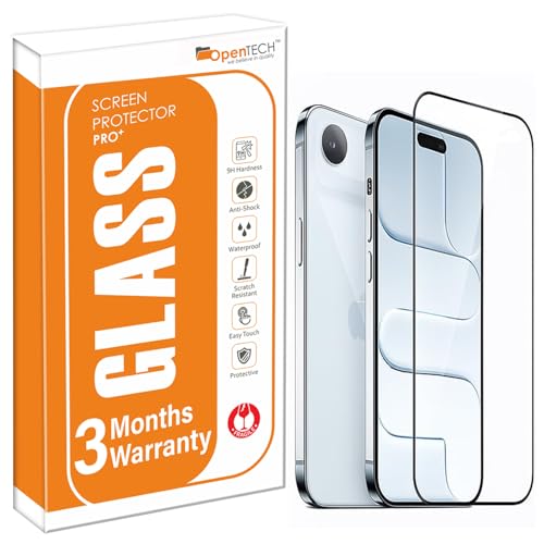 OpenTech® Military-Grade Tempered Glass Screen Protector Compatible for iPhone 17 Air with Edge to Edge Coverage - Case Friendly, Anti-scratch and Bubble free installation kit (6.5 Inches) - Image 1