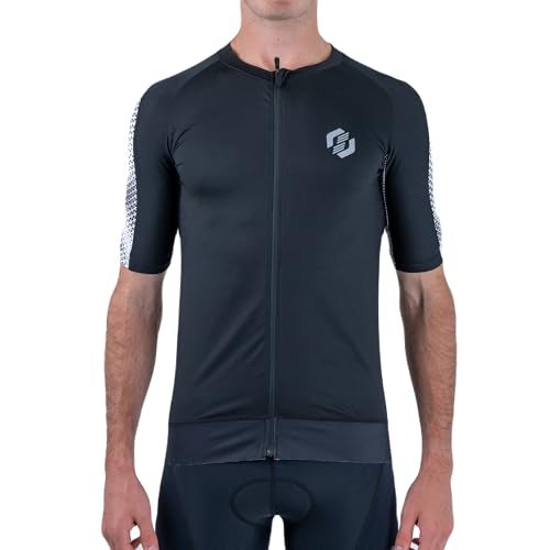SLS3 Tri Top Men Short Sleeves Mens Triathlon Top Mens Triathlon Shirt Triathlon Men Singlet Aero FX Triathlon Shirts Men Back Pocket Midnight Blur Small - Image 1