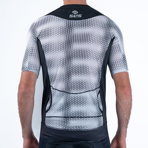 SLS3 Tri Top Men Short Sleeves Mens Triathlon Top Mens Triathlon Shirt Triathlon Men Singlet Aero FX Triathlon Shirts Men Back Pocket Midnight Blur Small - Image 3