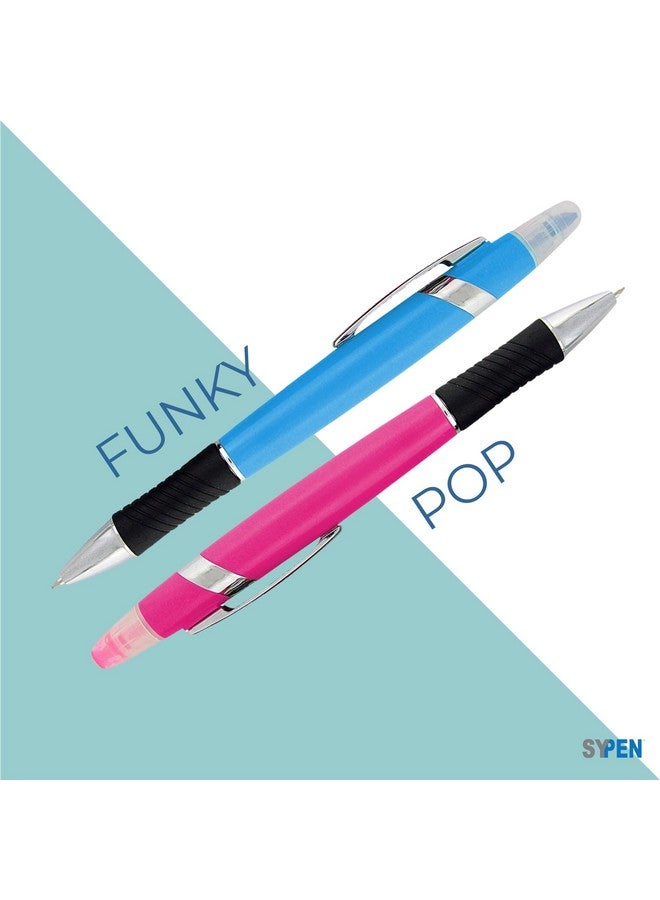 SyPen Highlighter With Ballpoint Pen Combo Comes In An Array Of Bright Colors 5 Pack - Image 4