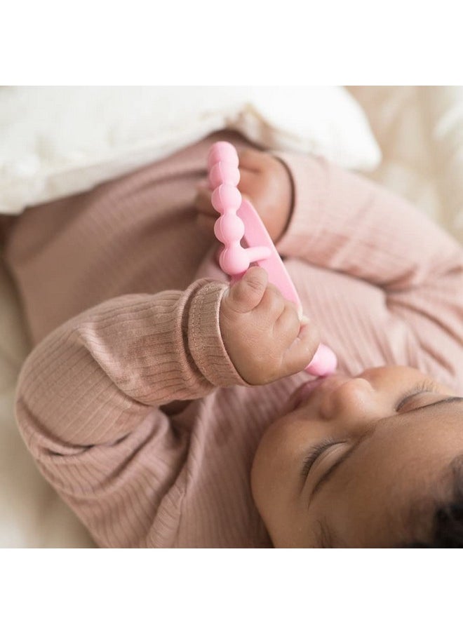 Bella Tunno Happy Teether For Girls Soft & Easy Grip Teething Ring Perfect For Babies And Teething Toys To Help Soothe Gums Nontoxic Bpa Free Silicone Teether Who Runs The World Girls  - Image 4