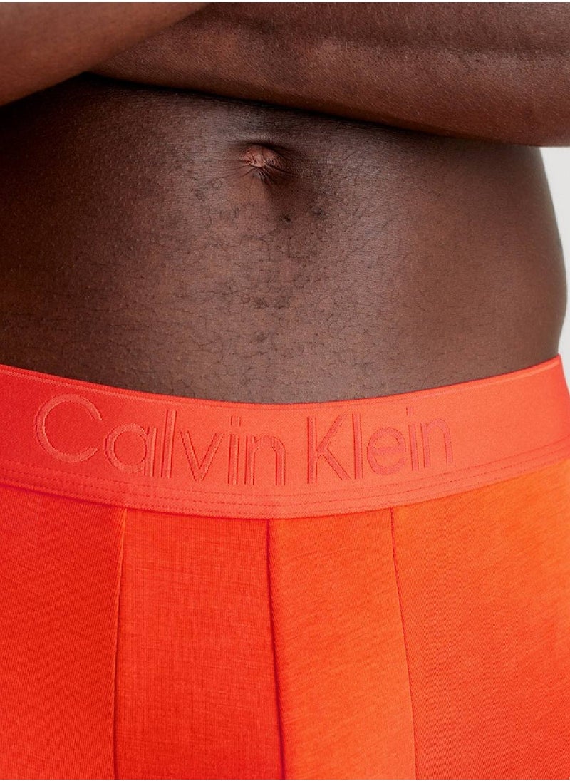 CALVIN KLEIN - Men's 3 Pack Low Rise Trunks - CK Black -  microfibre jersey, Multi - Image 1