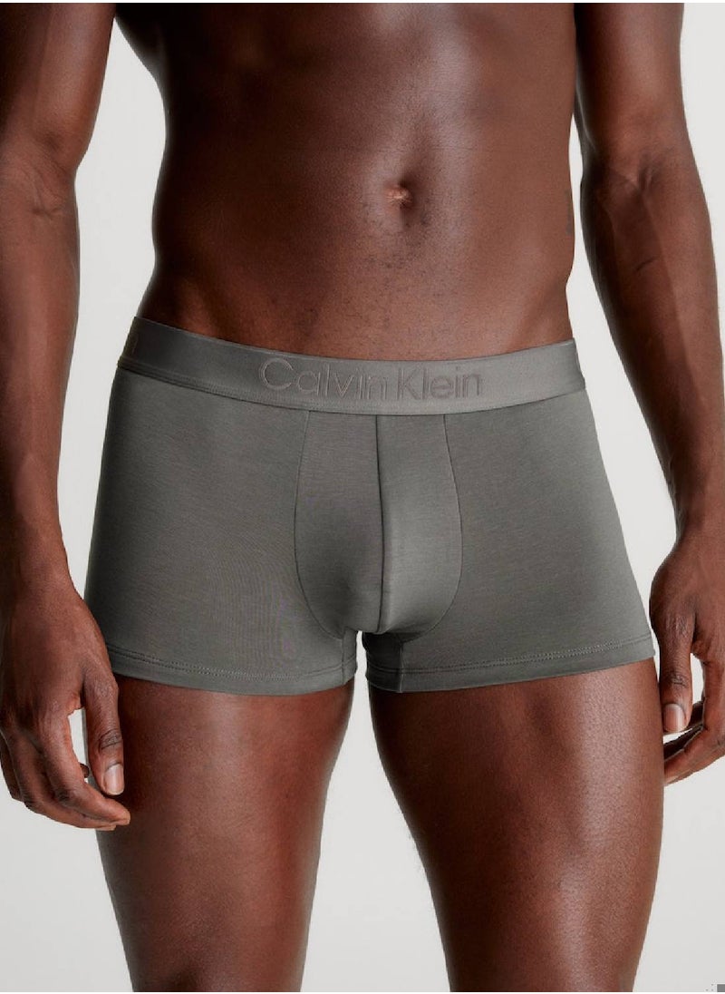 CALVIN KLEIN - Men's 3 Pack Low Rise Trunks - CK Black -  microfibre jersey, Multi - Image 1