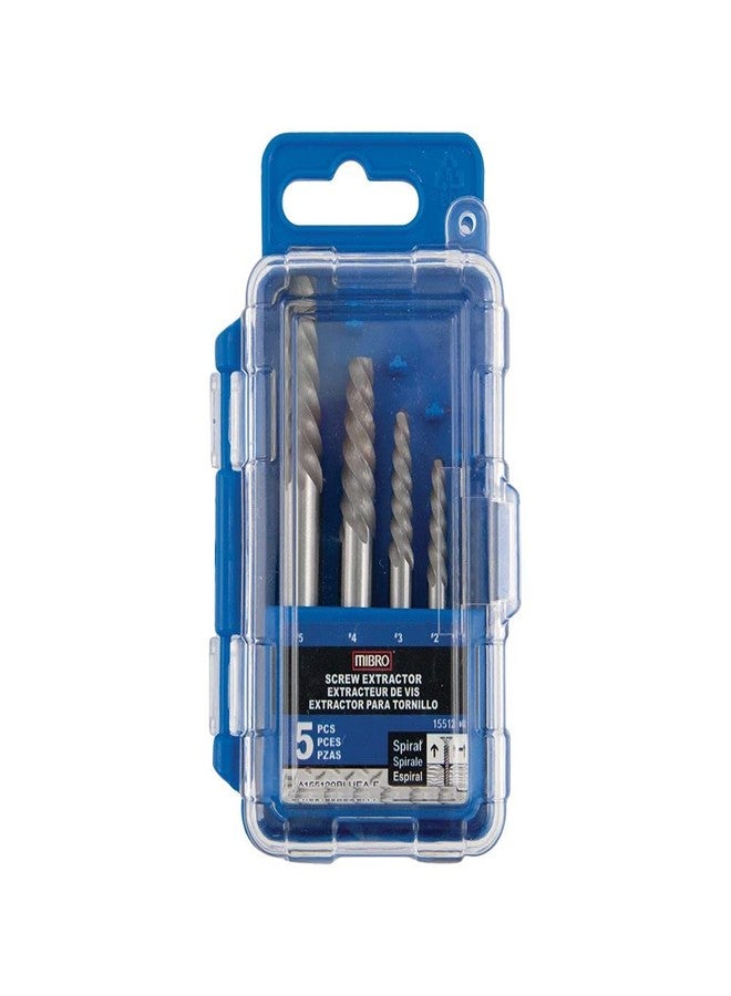 Mibro 155120 155120BLUE Spiral Flute Screw Extractor Kit, 5-Piece - Image 2
