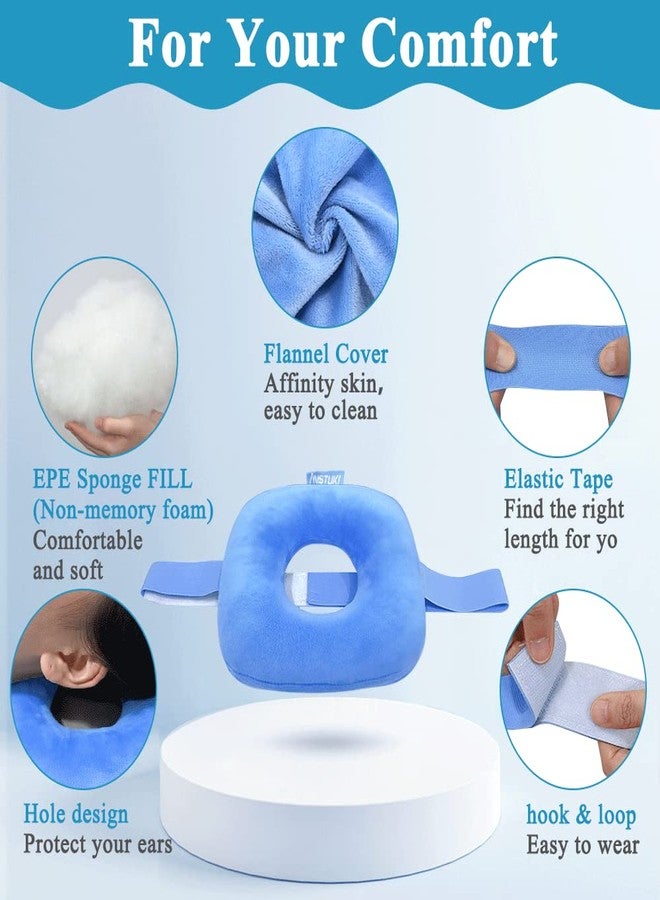 Mistuki Piercing Pillow Ear Pillows for Side Sleepers with Hole CNH Donut Protector Pillow Ear Pressure Sores Pain Aches Relief Medical Ear Guard Care Cushion - Image 3