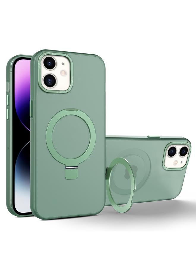S-TOP Case For iPhone 11 MagSafe Metal Holder Frosted Translucent Phone Case - Image 1