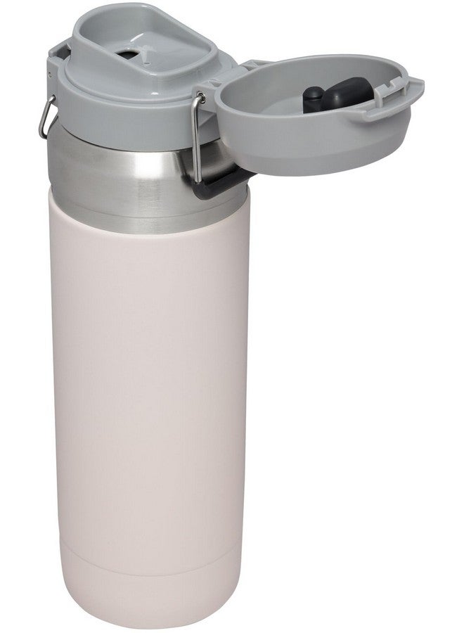 Stanley STANLEY Quick Flip GO Water Bottle 36 oz | Push Button Lid | Leakproof and Packable for Travel and Sports | Insulated Stainless Steel | BPA-Free | Rose Quartz  - Image 2