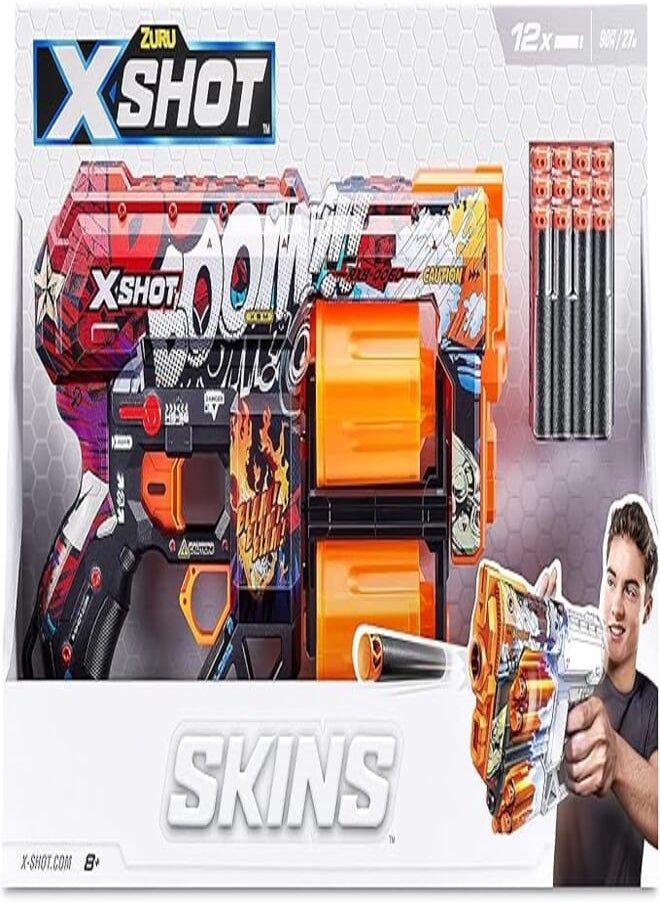 X-Shot X-Shot Zuru Skins Dread Dart Blaster - Boom (12 Darts) 