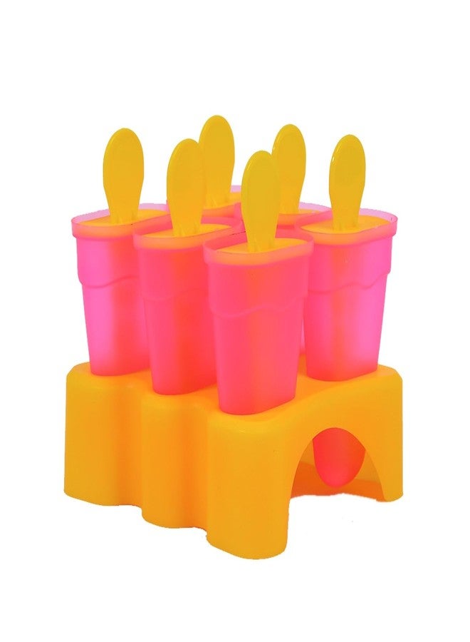 OSIGI Kulfi Maker Moulds Set Plastic Homemade Kulfi Mould 6pcs Set for Freezer Use - Image 1