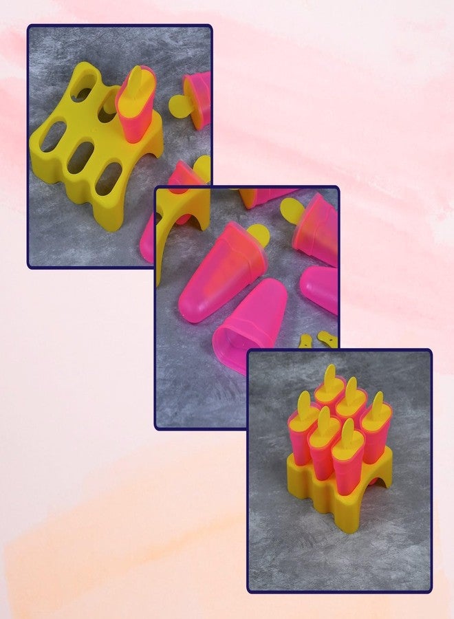 OSIGI Kulfi Maker Moulds Set Plastic Homemade Kulfi Mould 6pcs Set for Freezer Use - Image 2