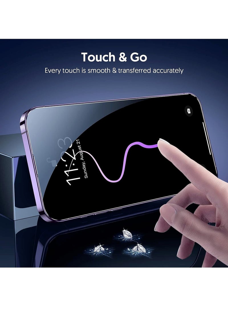 DUSALA [3+3 Pack] for iPhone 15 Plus Screen Protector with Camera Lens Protector 9H Tempered Glass Film HD Clear Sensitive Full Coverage Protector for iphone 15 Plus (iphone 15 Plus) - Image 5