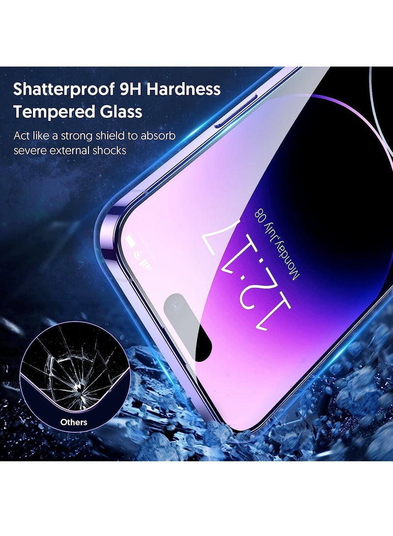 DUSALA [3+3 Pack] for iPhone 15 Plus Screen Protector with Camera Lens Protector 9H Tempered Glass Film HD Clear Sensitive Full Coverage Protector for iphone 15 Plus (iphone 15 Plus) - Image 4