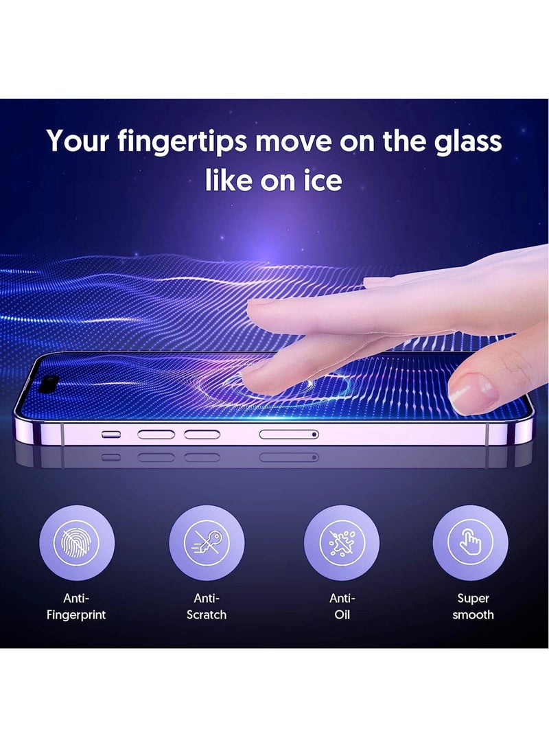 DUSALA [3+3 Pack] for iPhone 15 Plus Screen Protector with Camera Lens Protector 9H Tempered Glass Film HD Clear Sensitive Full Coverage Protector for iphone 15 Plus (iphone 15 Plus) - Image 3