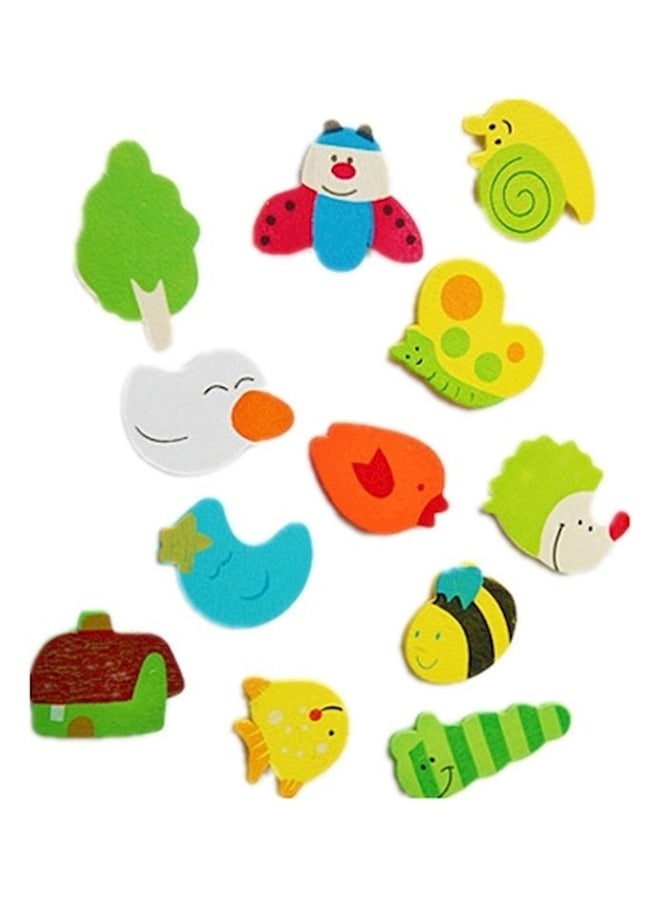 12-Piece Fridge Magnet Educational Toys Set - Image 1