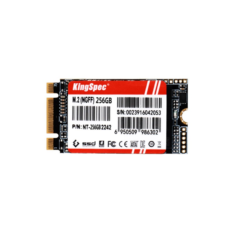 KingSpec NT Series 256GB M.2 2242 SATA SSD - Not Compatible with NVMe Socket, Sata3 6Gb/s Internal Solid State Drive, for Ultrabook & Laptop & Desktop - Image 1
