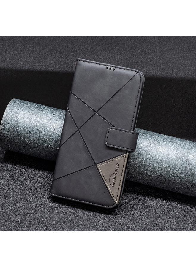 اس-توب جراب لهاتف Infinix Zero 40 4G مصنوع من الجلد بمشبك مغناطيسي على شكل معين - Image 2