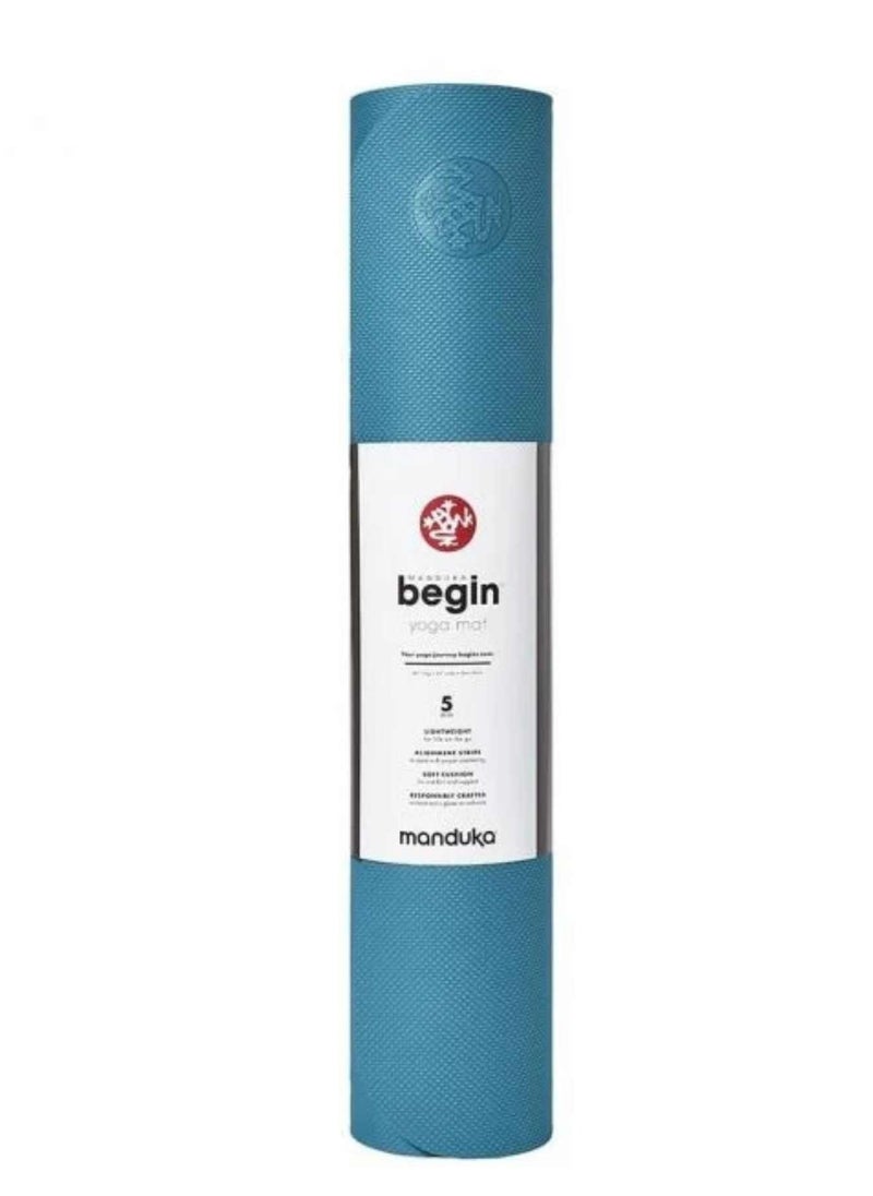 Manduka Begin Yoga Mat Bondi Blue 68 Inch  - Image 1