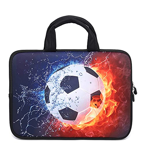 HAPLIVES 14 15 15.4 15.6 inch Laptop Handle Bag Computer Protect Case Pouch Holder Notebook Sleeve Neoprene Cover Soft Carrying Travel Case for Dell Lenovo Toshiba HP Chromebook ASUS Acer(Cool Soccer) - Image 1