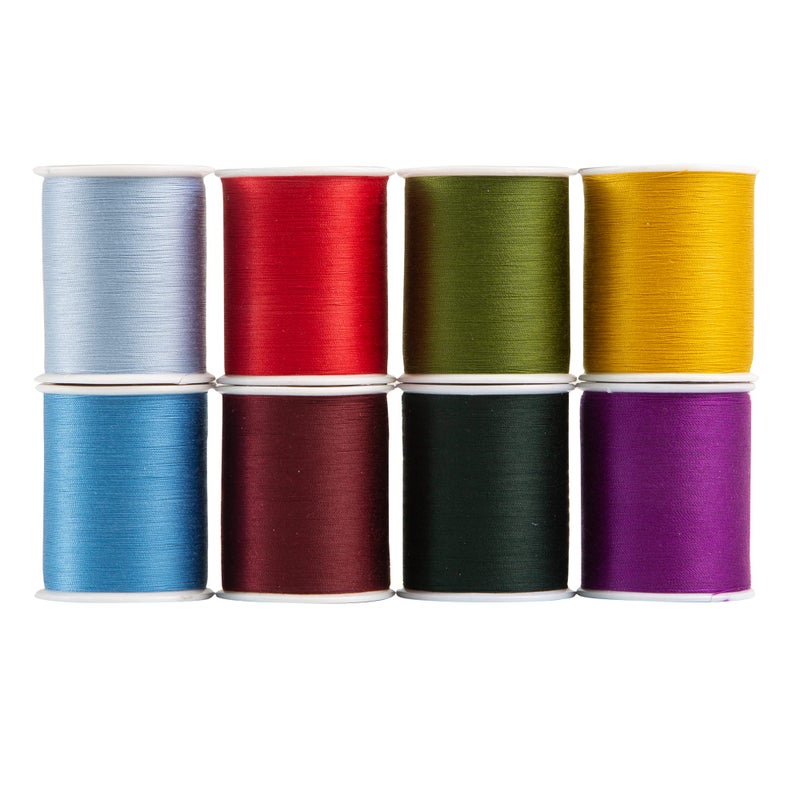 Superior Threads Sew Complete Polyester Sewing Quilting Thread 300 Yard Spool 8-Pack (Winter) - Image 1