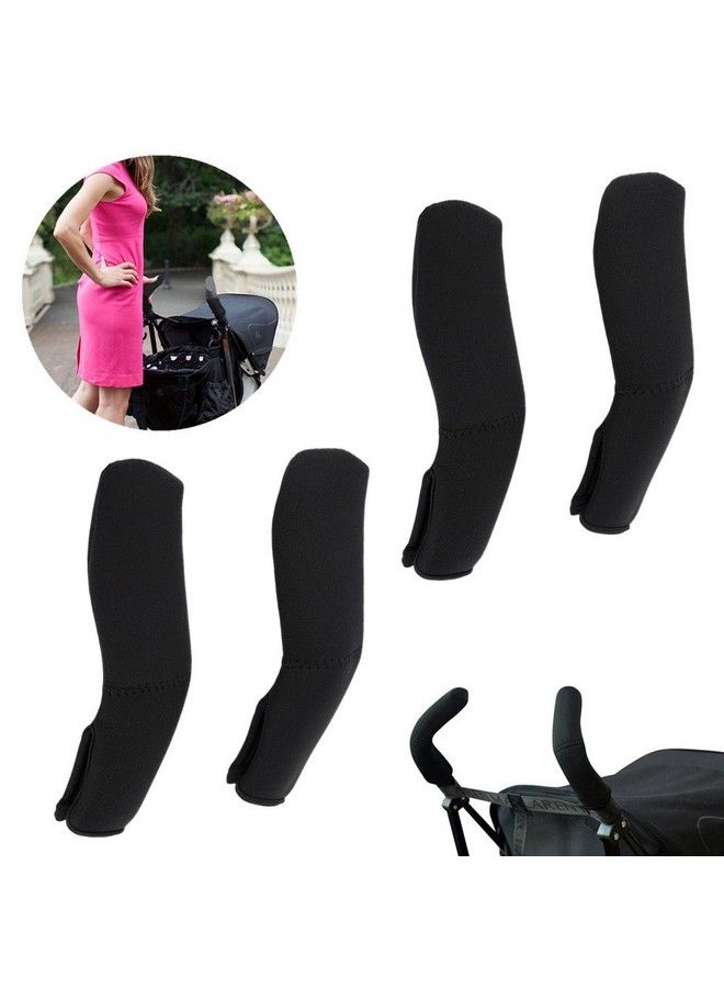 Tnfeeon 2Pcs Stroller Help Gloves Handle Cover Baby Kid Pushchair Pram Stroller Black - Image 3