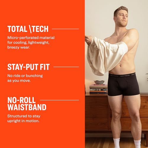 Pair of Thieves Men’s Trunks – 3 Pack Color Set, Cooling Mesh, No-Chafe Comfort, Stay-Put Fit – Core, Large - Image 3
