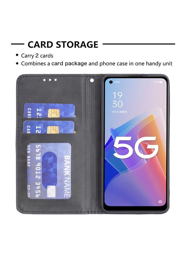 S-TOP Case For OPPO A96 5G Prismatic Invisible Magnetic Leather Phone Case - Image 5