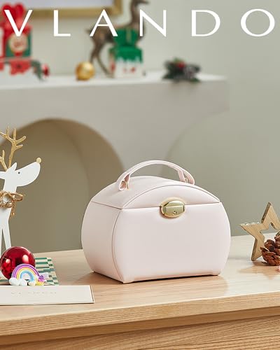 VLANDO Kids Musical Jewelry Box for Girls with Drawer Music Box with Ballerina and Stickers for Birthday Bedroom Decor Gifts for Girls Kids Christmas Thanksgiving Gifts 2024 Light Pink - Image 3