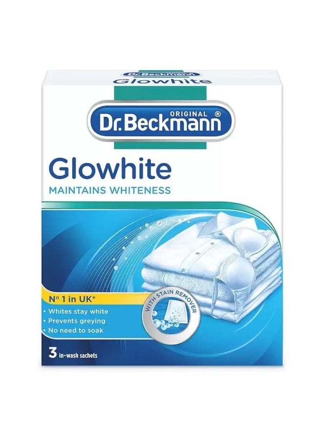 Dr. Beckmann Dr Beckmann Glowhite Super Whitener, Provides Maximum Whitening With Stain Remover- 4 sachets 