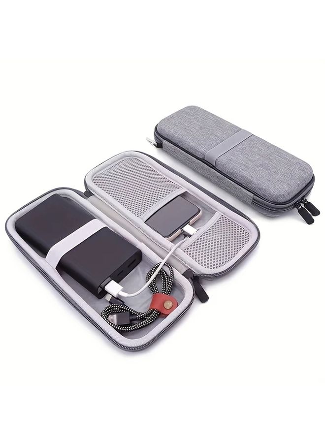 1pc Hard Shell Travel Case With Cable Management For Power Bank And Phone Accessories - Image 4