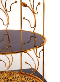 KASINDA Dishing Items Organizer Display Decor Stand for Home Office Gold Finish  - Image 3