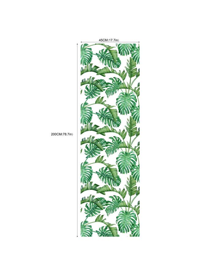 Bluejw Turtle Leaf Tropical Leaves Removable Wallpaper Watercolor Plant Self-adhesive Wall Wallpaper Waterproof Mildew Resistant Wallpaper RW278 - Image 1