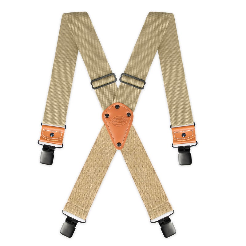 Dickies Men's Industrial Strength Suspenders, Khaki, One Size - Image 1