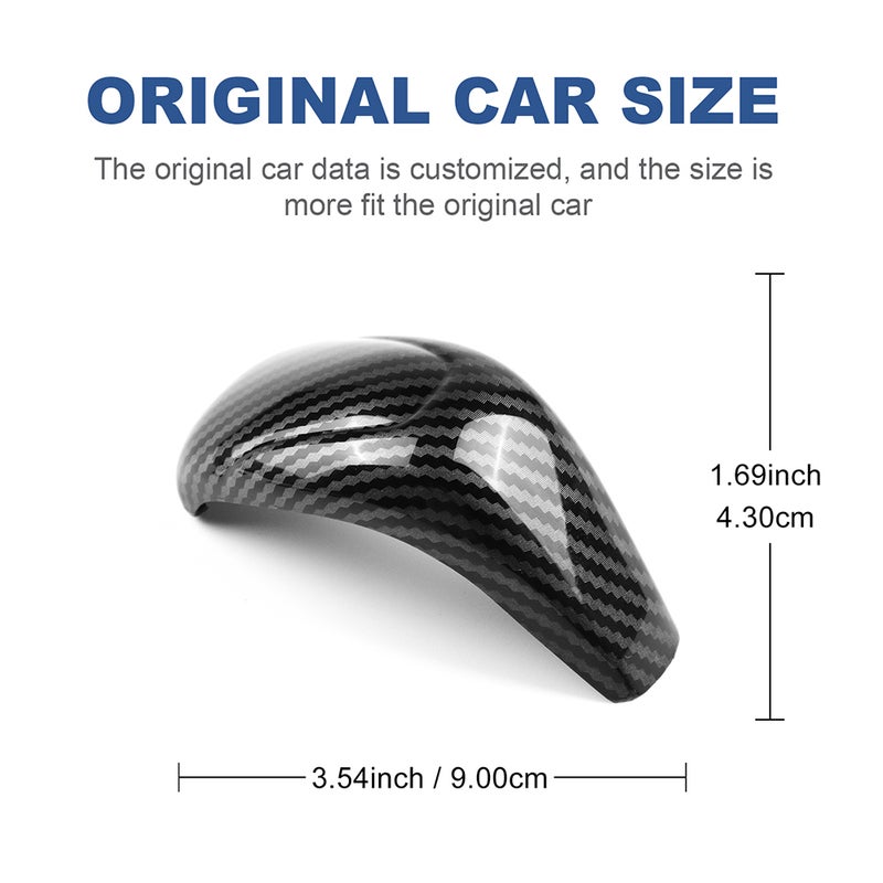 ABS Carbon Fiber Gear Shift Head Cover for Subaru Crosstrek 2024 / Subaru Impreza 2024 - RHD LHD Interior Sticker Accessory - Image 5